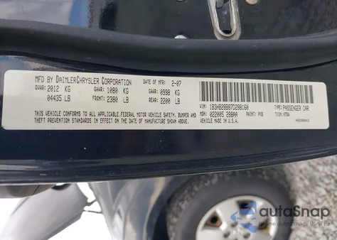 2007 Dodge Caliber from USA, damaged, VIN 1B3HB28B87D288160